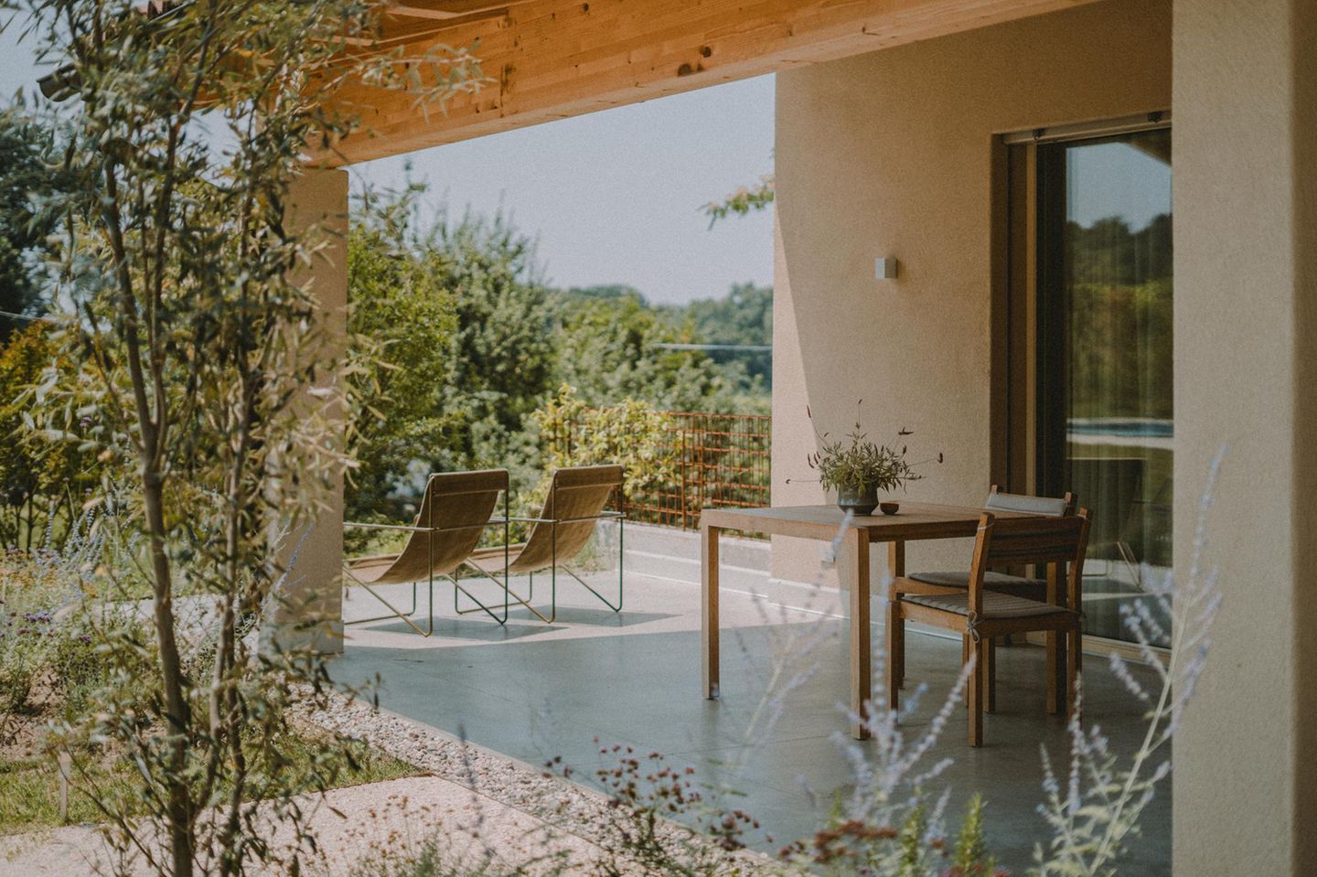 Terrasse und Stühle, Corte Pravecchio