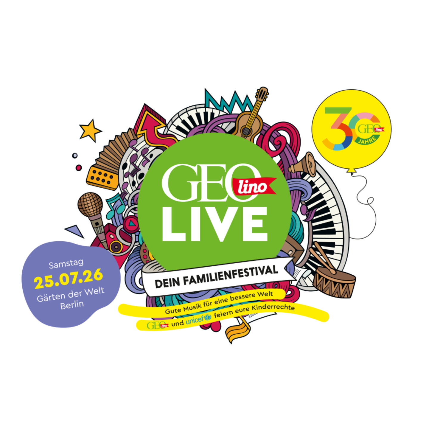 GEOlino LIVE Open Air: GEOlino LIVE feiert in diesem Jahr gleich doppelt!