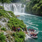 Rafting auf dem Fluss Una