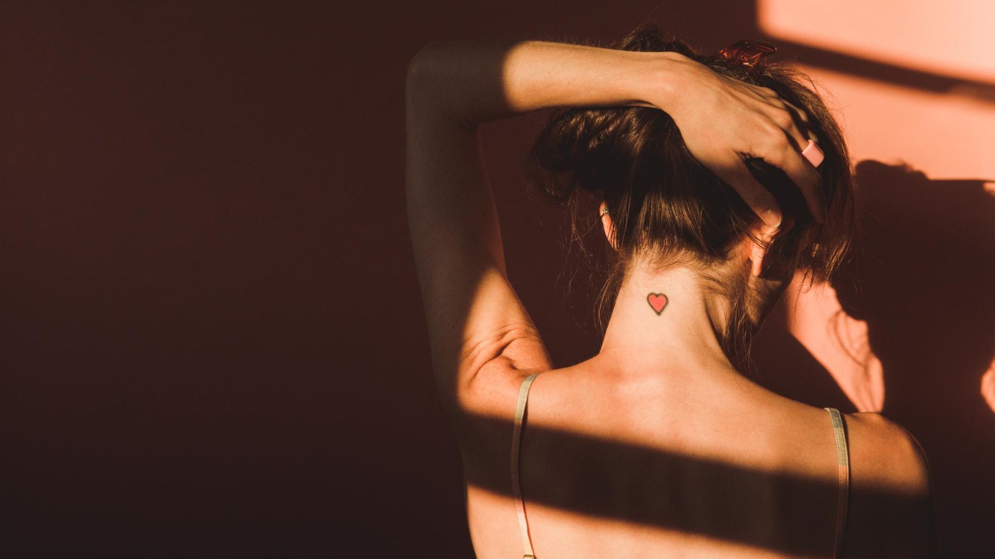 Rückenansicht einer Frau