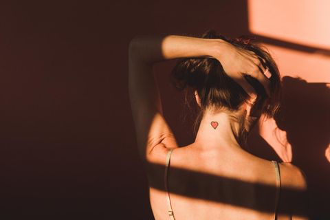 Rückenansicht einer Frau