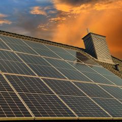 Solaranlage auf Hausdach