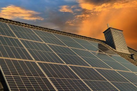 Solaranlage auf Hausdach