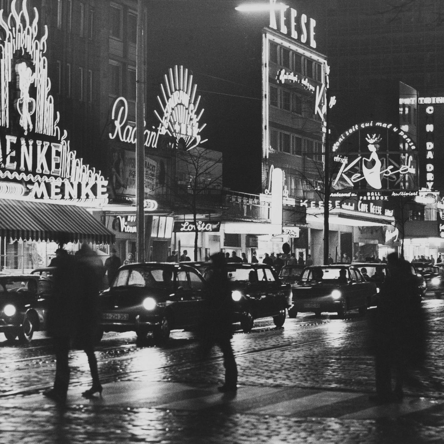 Lichterglanz der Amüsiermeile Reeperbahn