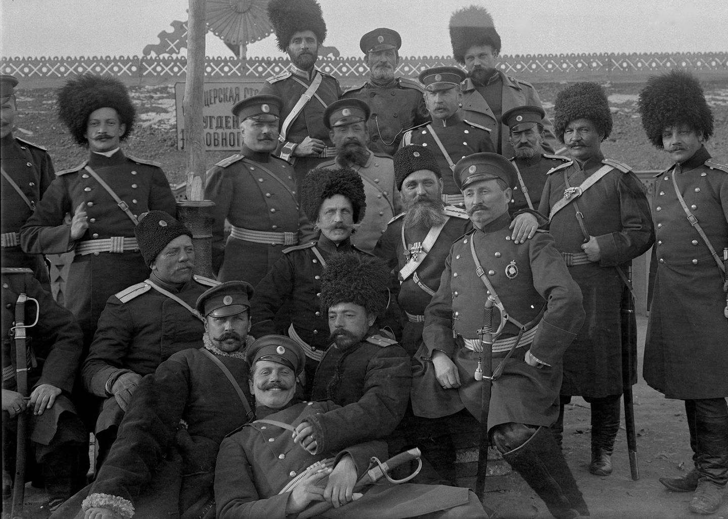 Eine Gruppe von Offizieren