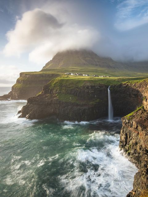 Múlafossur Wasserfall, Färöer Inseln