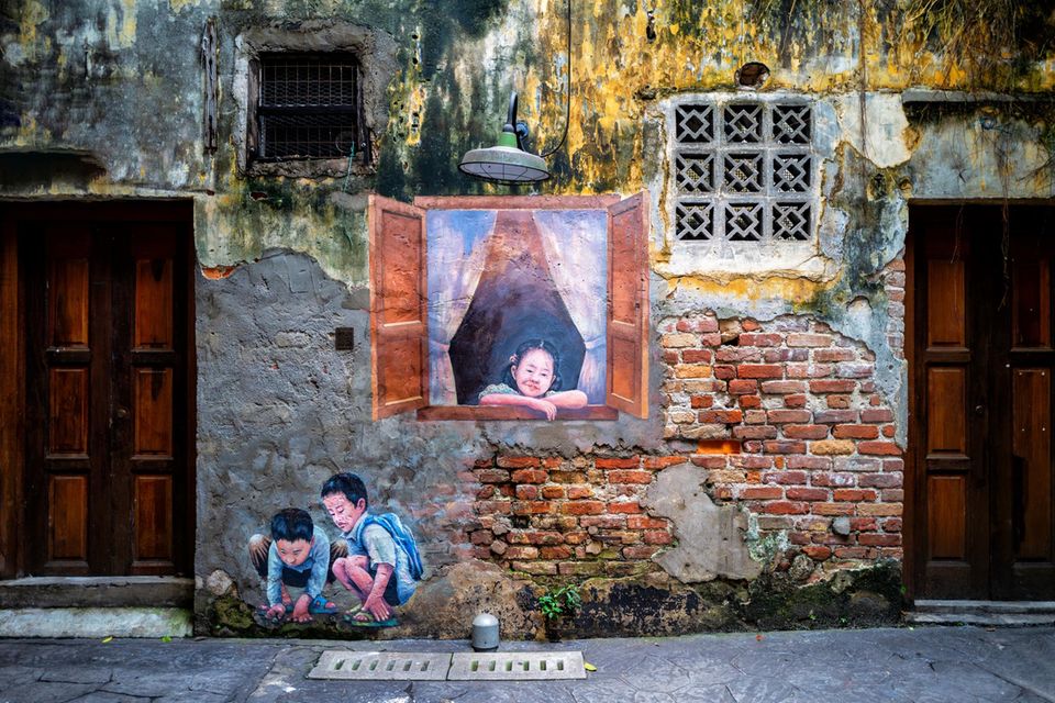 Streetart in China Town in Kuala Lumpur in Malaysia