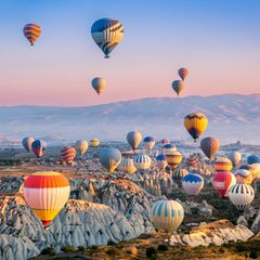 Heißluftballons in Kappadokien, Türkei