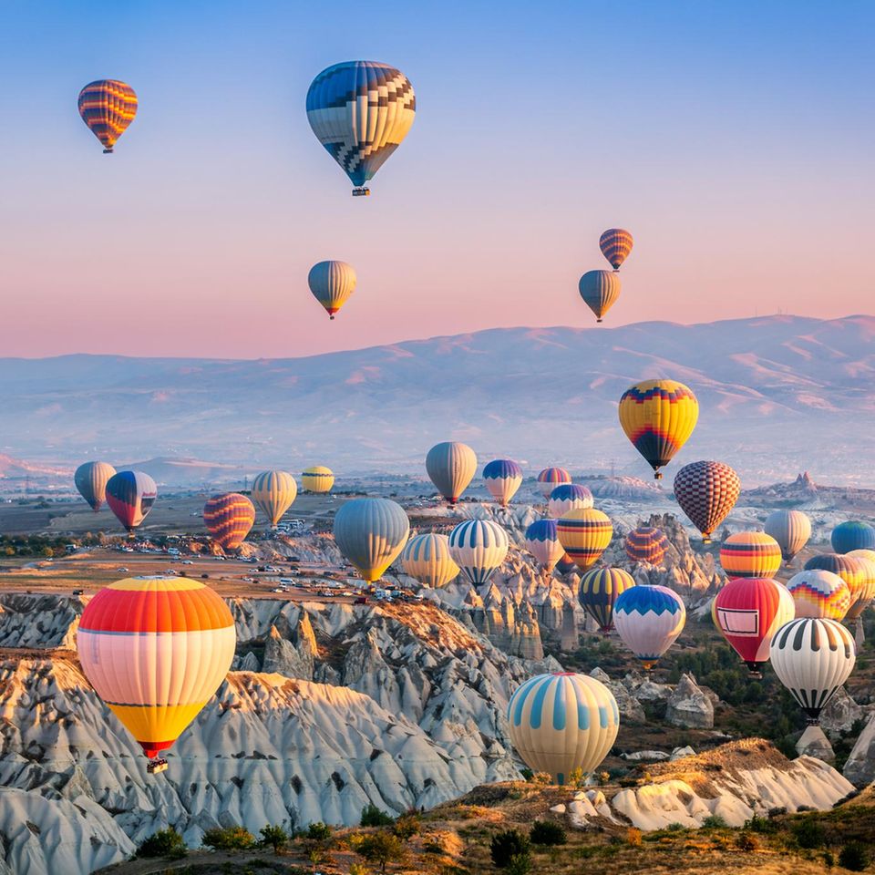 Heißluftballons in Kappadokien, Türkei