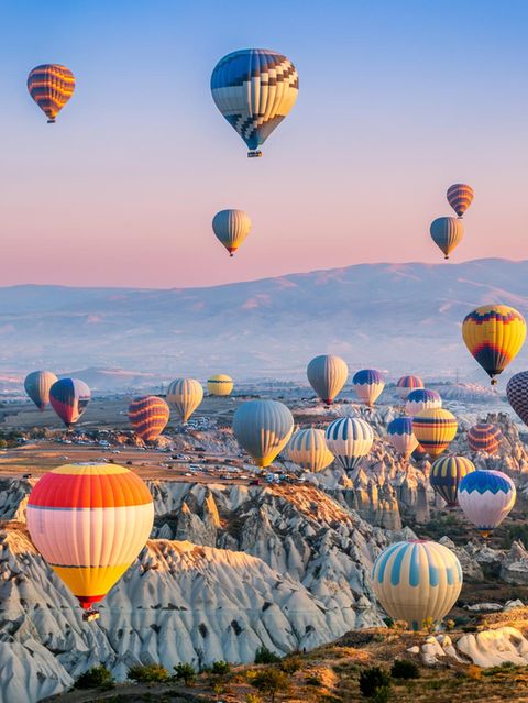 Heißluftballons in Kappadokien, Türkei
