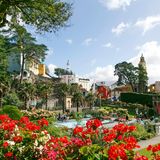 Gärten im Zentrum von Portmeirion, Wales