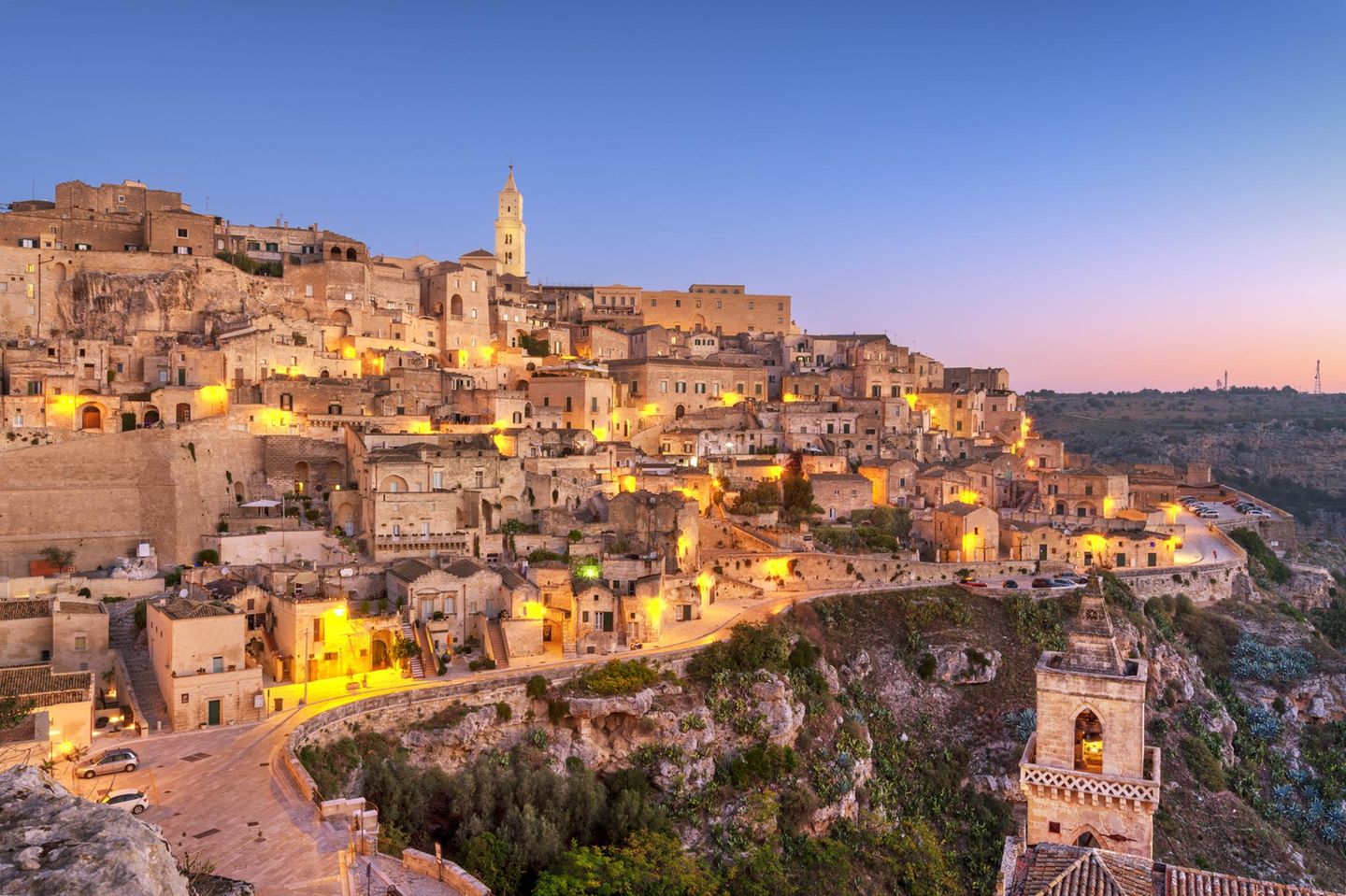 Matera am Abend