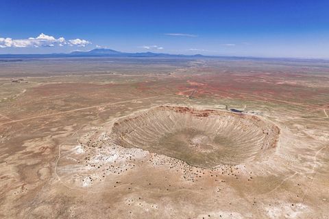 Beim Aufprall eines 45 Meter großen Meteoriten vor 50.000 Jahren im heutigen Arizona entstanden extreme Drücke und Temperaturen
