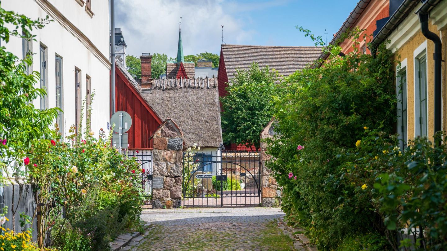 Alte Straße in Lund