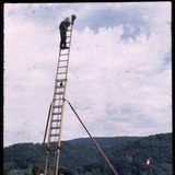 Fotograf auf Leiter Munzach