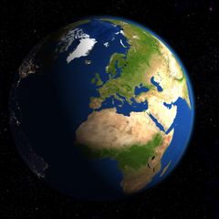 Bild der Erdkarte der NASA