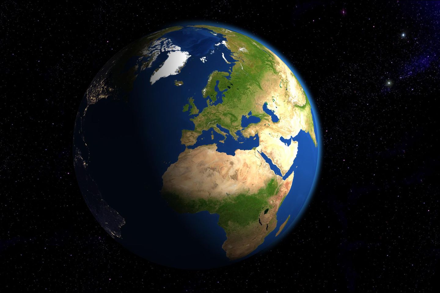 Bild der Erdkarte der NASA