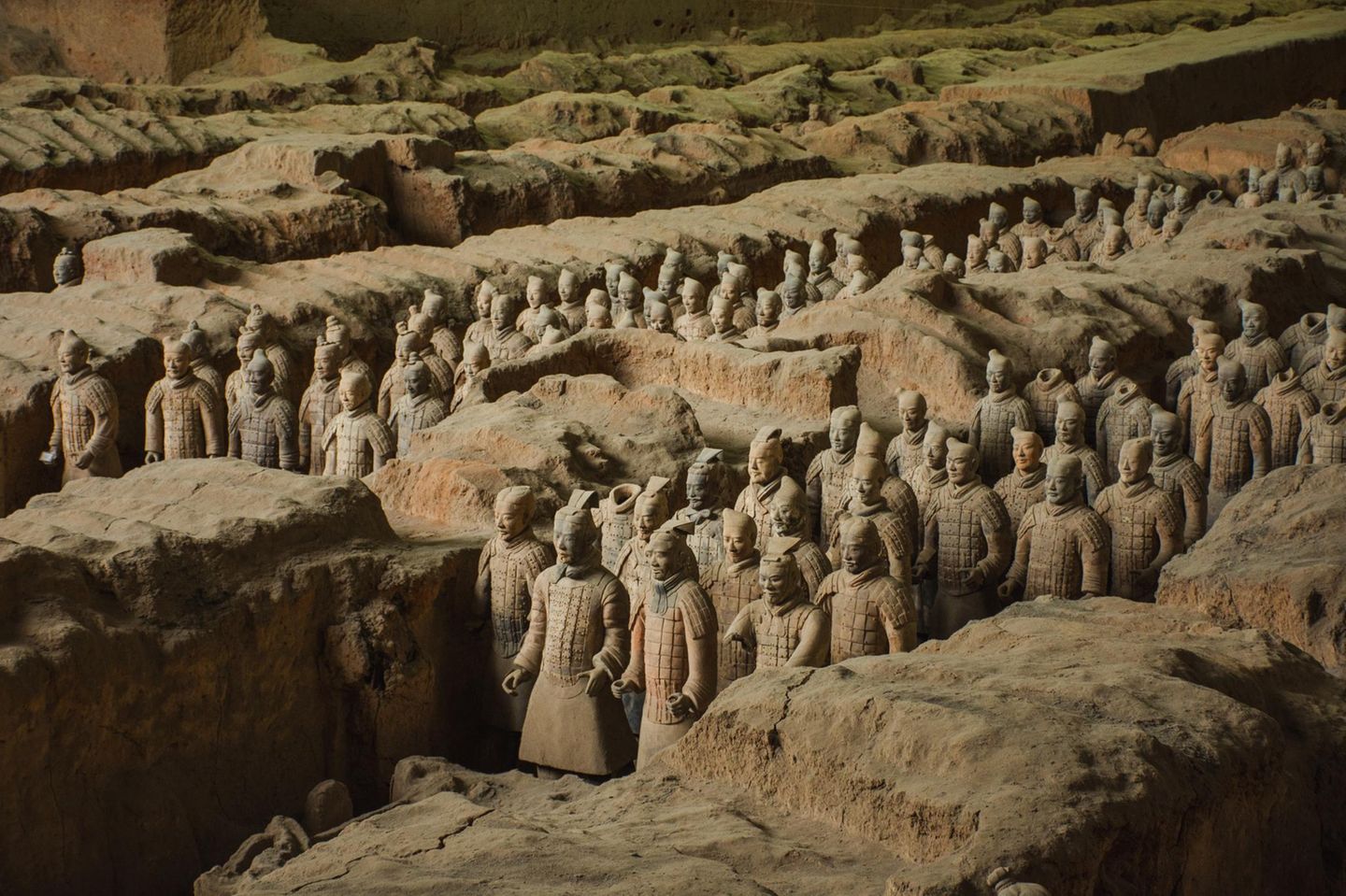 Terrakotta-Armee in der Grabanlage bei Xi’an
