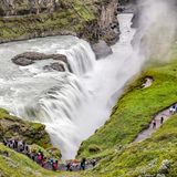 Der Gullfoss Wasserfall