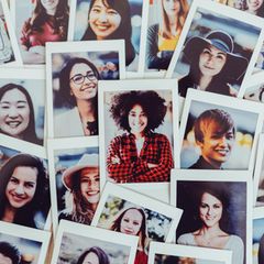 Fotos mit Portraits  von vielen verschiedenen Frauen unterschiedlicher Nationalitäten