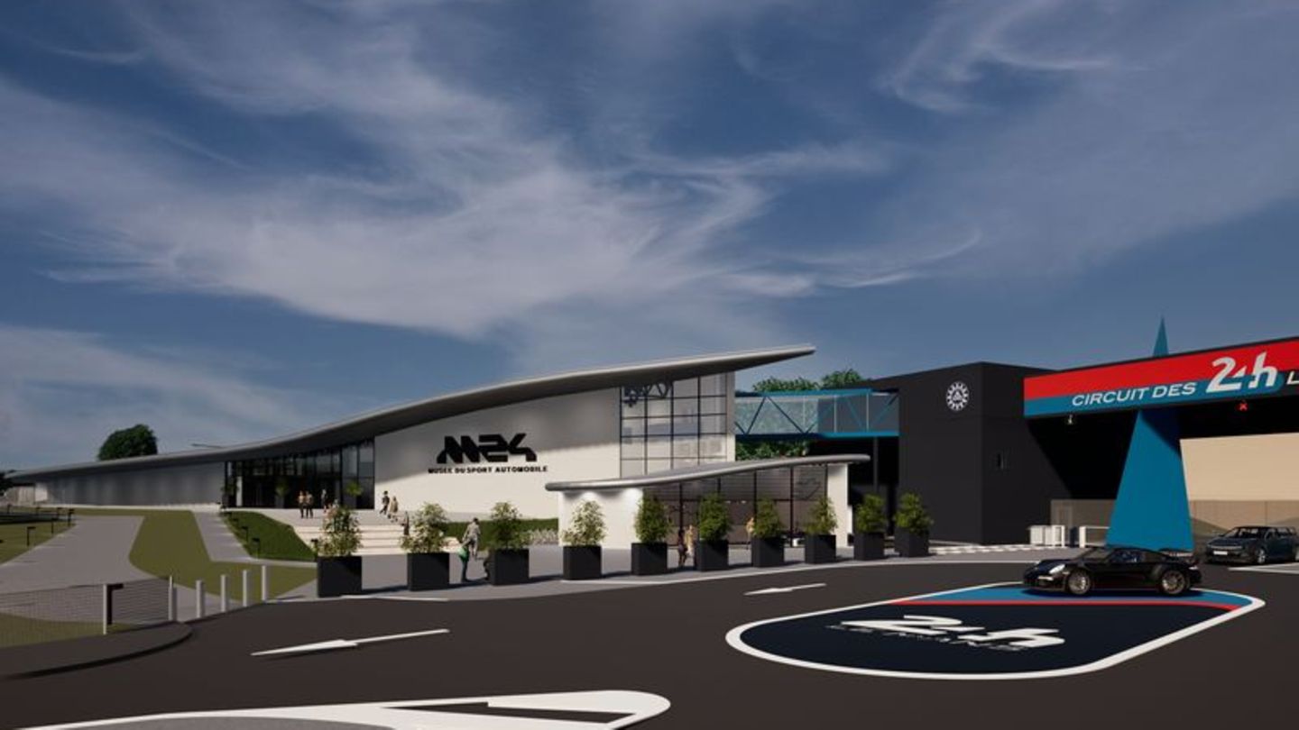 Das "M24 – Musée du Sport Automobile" steht direkt an der Rennstrecke im Süden der Stadt. Dieses Bild zeigt einen Entwurf, wie e