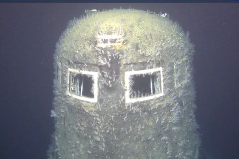 Kommandoturm des versunkenen Atom-U-Boots "Komsomolets"