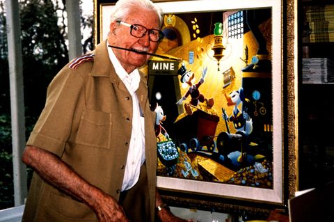Carl Barks an der Staffelei