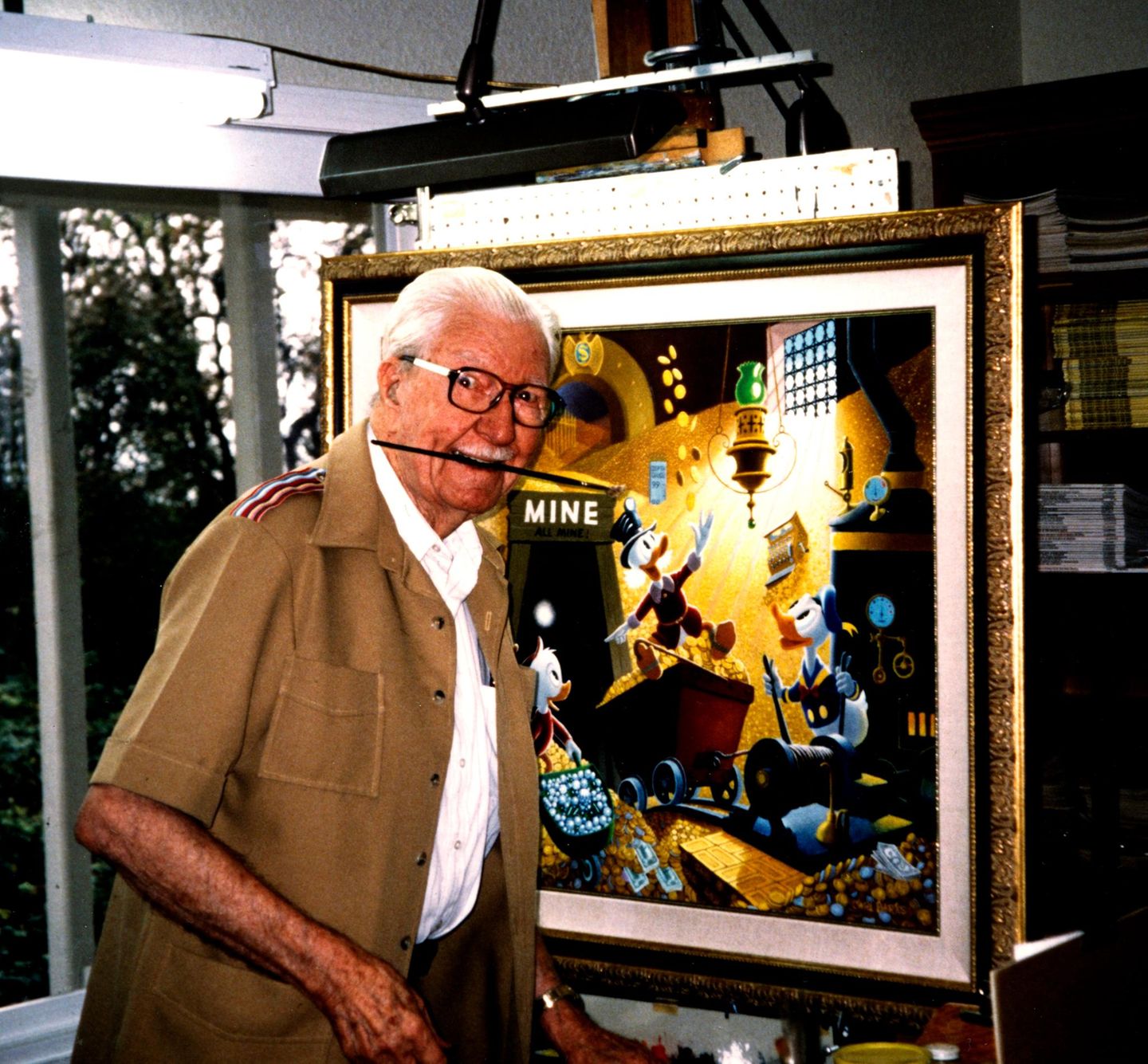 Carl Barks an der Staffelei