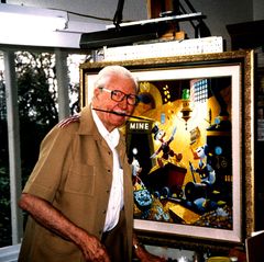 Carl Barks an der Staffelei