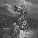 Das Buch Judit ist eines von drei biblischen Büchern, die nach einer Frau benannt sind. Aus ihm wurden für die Leseordnung lediglich zwei Ausschnitte übernommen. Dabei birgt das Buch die spannende Geschichte einer selbstbewussten Frau. Judit aus der belagerten Stadt Betulia tut so, als wolle sie zum gegnerischen assyrischen Heerführer Holofernes überlaufen. Als dieser nach einem Gelage betrunken einschläft, schlägt Judit ihm mit einem Schwert den Kopf ab (im Bild). Das assyrische Heer flieht in Panik. Judit ist in in dieser Geschichte eine starke Frau, die den Sieg selbstbewusst für sich in Anspruch nimmt. Wer die Bibel allerdings im Gottesdienst kennenlernt, erfährt davon nichts.  