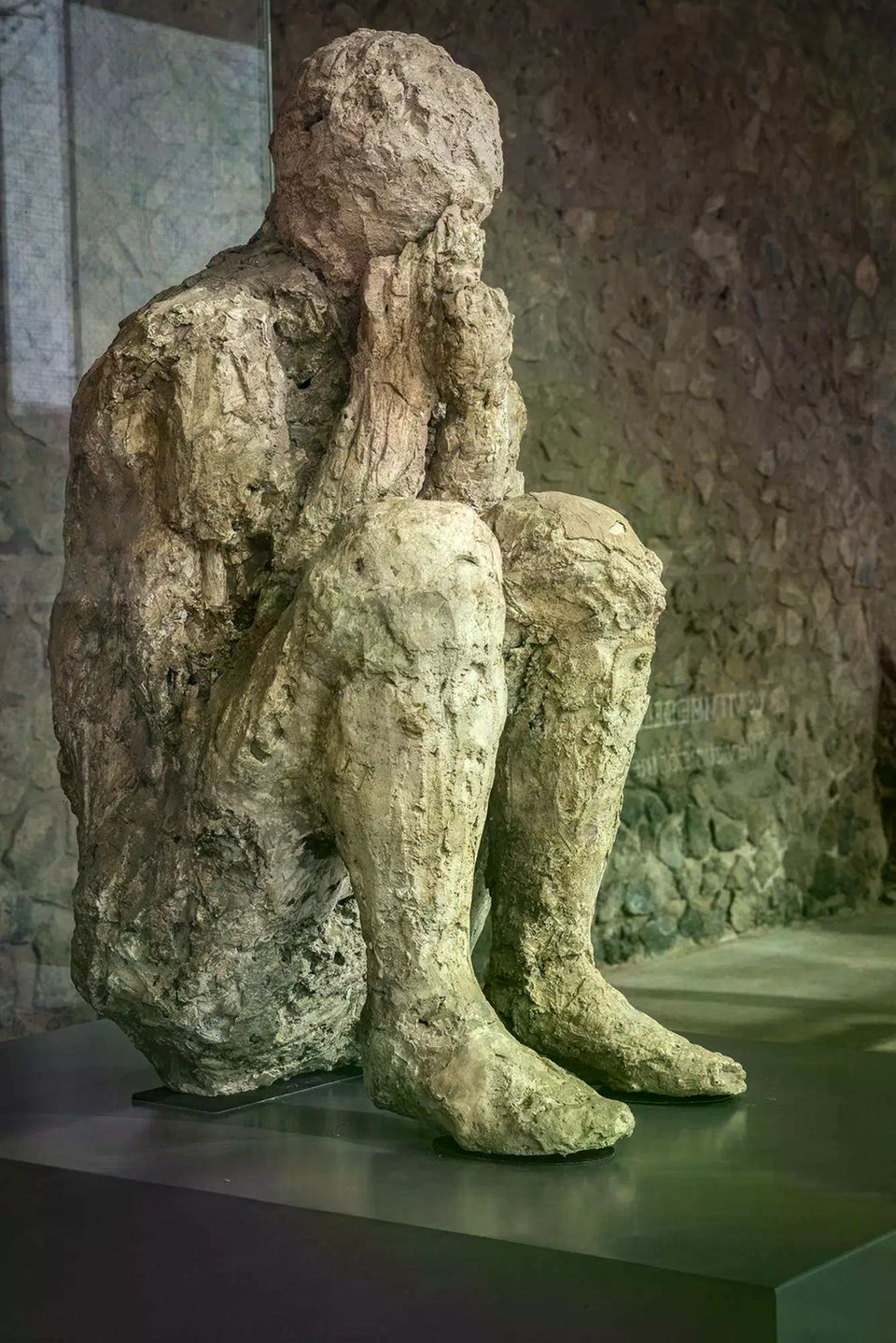 Opfer von Pomppejii " Der kauernde Mann"