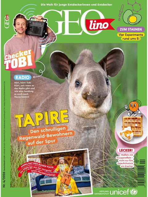 Cover GEOlino 04/2026: Tapire