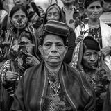 Frauen halten Blumen in der Hand