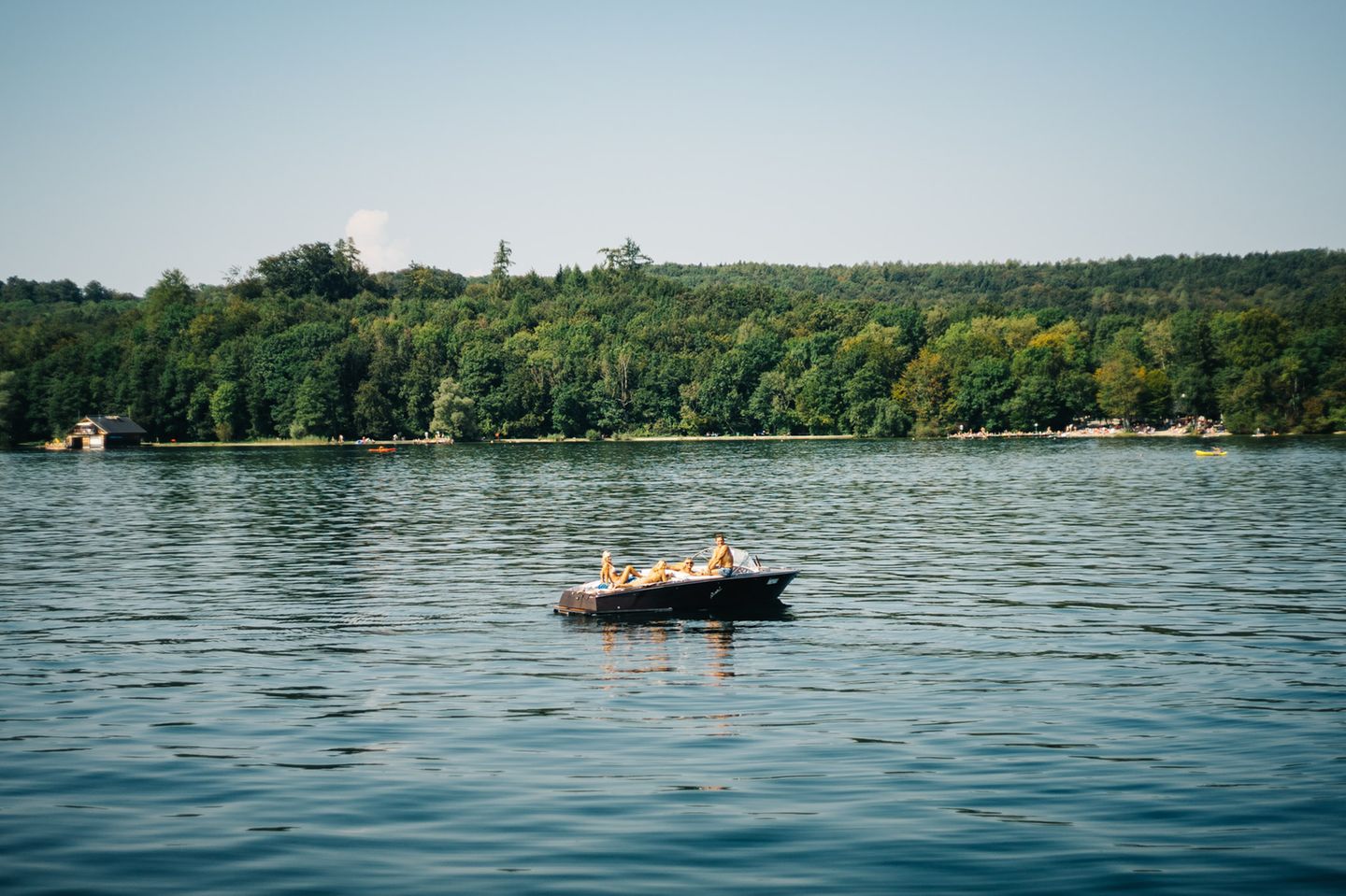 Ein Boot auf einem See