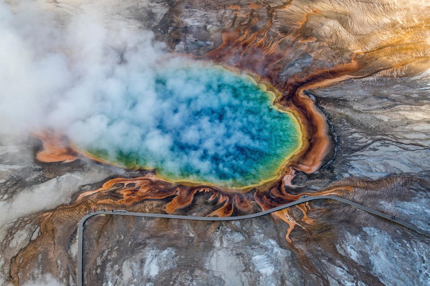 Grand Prismatic Spring im Yellowstone Nationalpark