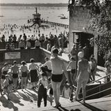 Besucher im Freibad Wannsee