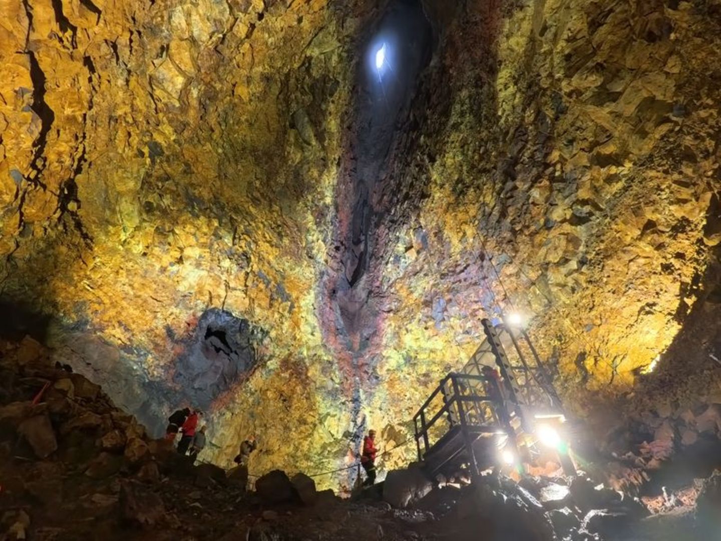 Magmakammer des erloschenen Vulkans