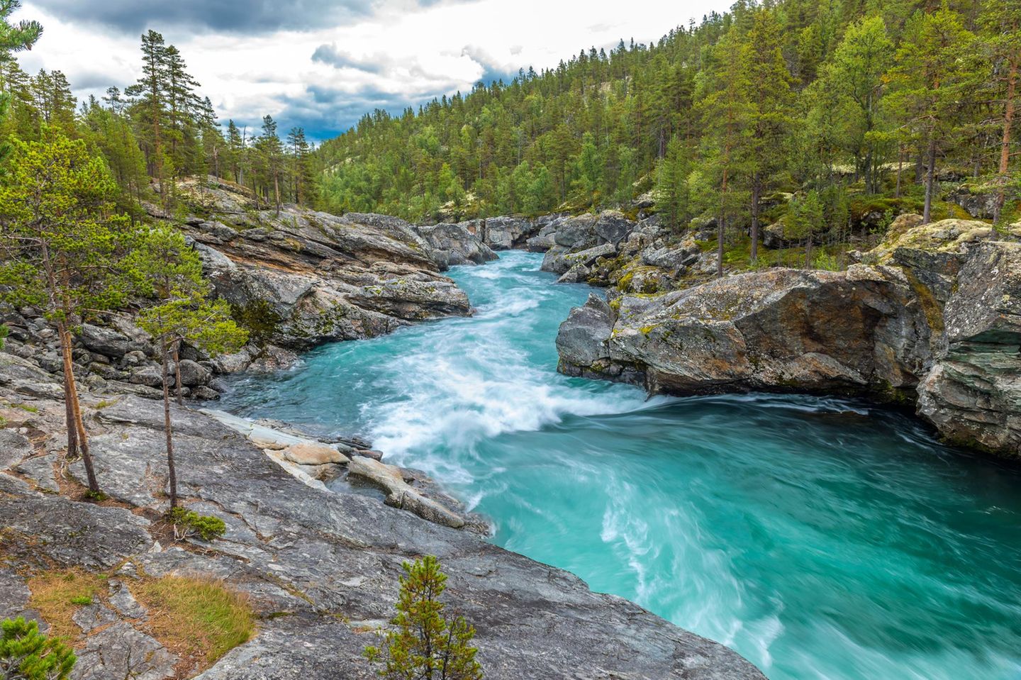 Wasserauf des Flusses Sjoa
