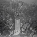 Luftaufnahme der Bauarbeiten am Empire State Building