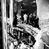 Ein Loch in der Fassade des Empire State Buildings