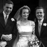 David Attenborough mit seiner Frau und seinem Bruder bei seiner Hochzeit