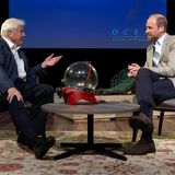 David Attenborough im Gespräch mit Prinz William