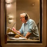 David Attenborough im Aufnahmestudio