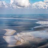 Luftbild vom Schleswig-Holsteinischen Nationalpark Wattenmeer