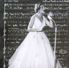 Lys Assia ´s Auftritt beim Eurovision contest in Lugano 1956