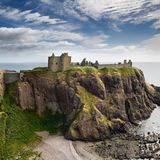 Ruine von Dunnottar Castle auf Klippen