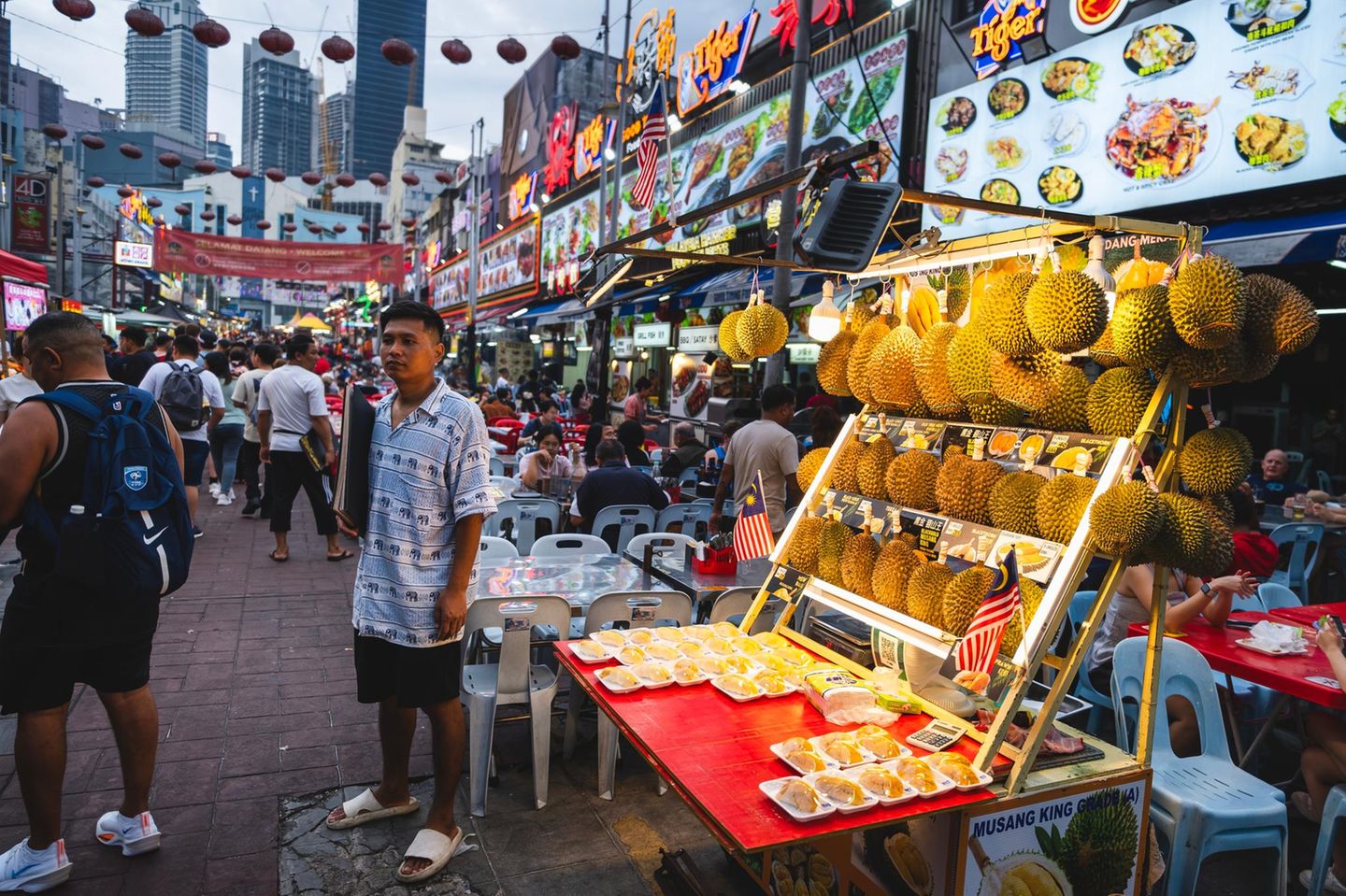 Dorian-Verkäufer in Kuala Lumpur