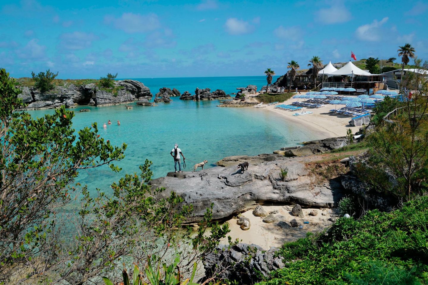 Blick auf den Tobago Bay Strand auf Bermuda